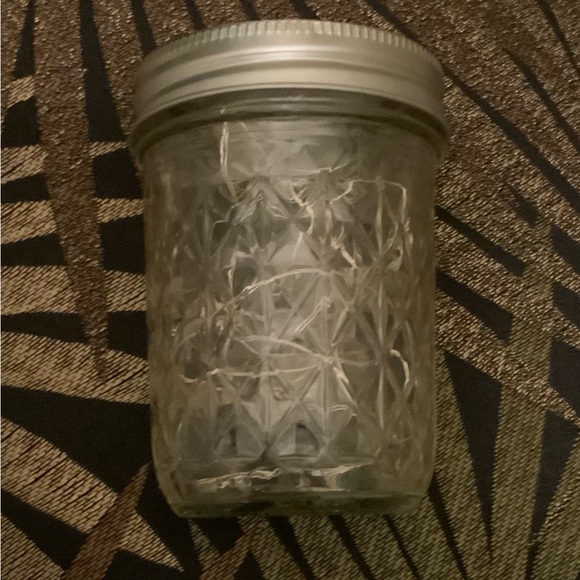 GREEN 1/2 PINT MASON JAR w/ LED FAIRY-LIGHTS/HANDCRAFTED - Picture 11 of 13
